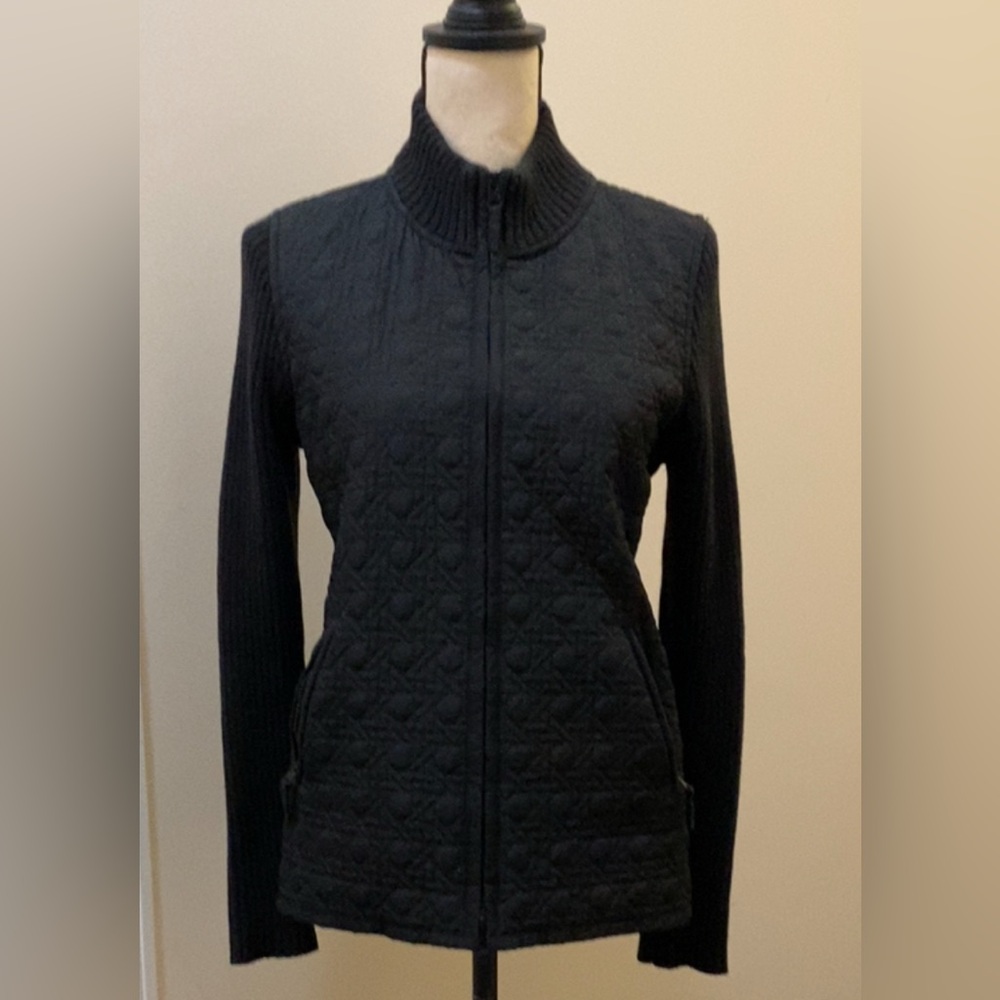 Harve Benard Black Jacket/Sweater Sz M - Picture 1 of 7